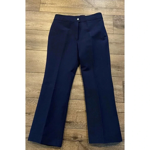 Vintage Feller Hosen Ski Pants Wool Blend Navy Blue Medium M - Picture 1 of 5